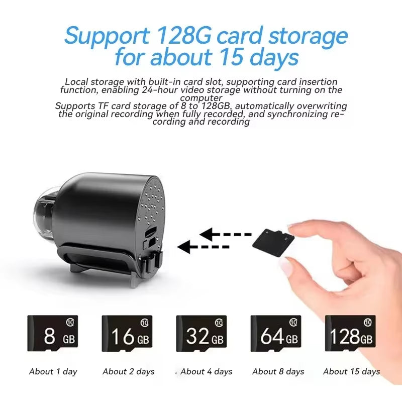 X5 Mini Camera Wireless 1080P Surveillance Security Video Cam Night Vision Motion Detect Camcorder Cam Monitor Smart Home